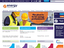Tablet Screenshot of energyinst.org